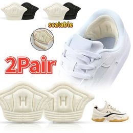 Shoe Parts Accessories 4 pièces chaussures talon autocollant semelles pour Sport soulagement de la douleur Antiwear pieds Pad réglable coussin protecteur arrière semelle intérieure 231025