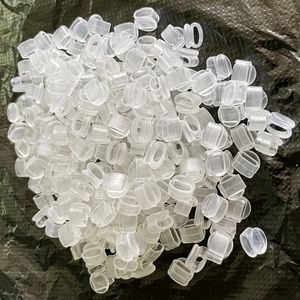 Accesorios para piezas de zapatos, 500 Uds., elíptico, suave, Flexible, elástico, paja, moda transparente, adornos de PVC DIY 230804