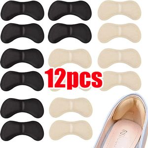 Pièces de chaussures Accessoires 6 paires de semelles de talon Patch soulagement de la douleur anti-usure coussinets soins des pieds protecteur adhésif dos autocollant chaussures insérer semelle intérieure 230823