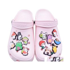 Pièces de chaussures Accessoires Animal Croc Charms Cartoon Shoecharms Boucle Cadeau Mode Décoration Clog Charm Drop Livraison Chaussures Dhdri