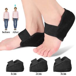 Piezas de calzado Accesorios Vendaje 13 cm Aumento de altura invisible Calcetín de silicona Gel Talón Pad Ortopédico Soporte de arco Cojín Suela Plantilla Pie Unisex 230510