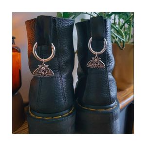 Accessoires voor schoenonderdelen Vlinder-maan-bedel Schoenenbedels voor laarzen Punkstijl Drop Delivery Otigz