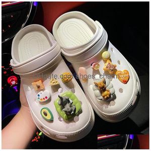 Chaussures Pièces Accessoires Dessin Animé Chat Et Souris Charmes Sac À Dos Décoration De Noël Mignon Fit Croc Fille Boucle Diy Pantoufle Cadeaux De Fête Dro Dhcm9