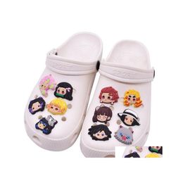 Pièces de chaussures accessoires dessin animé Croc charmes partie PVC Shoecharms boucle bouton broche vente en gros livraison directe chaussures Dhzyg