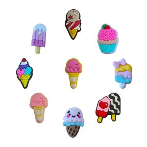 Schoen Onderdelen Accessoires Cartoon Leuke Bedels Voor Klomp Sandalen Icecream Roze Kawaii Pvc Decoratie Jibz Drop Delivery Otap3 BJ