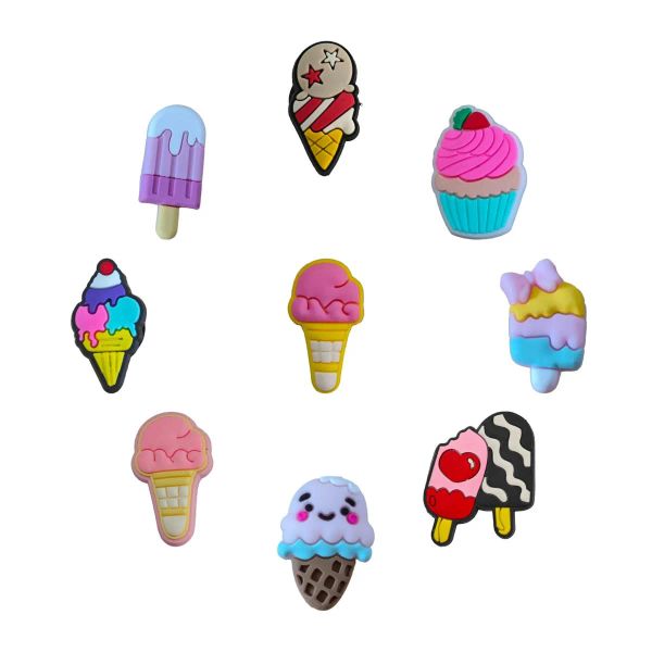 Pièces de chaussures accessoires dessin animé mignon breloques pour sabots sandales glace rose Kawaii Pvc décoration Jibz livraison directe Otap3 BJ