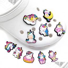 Schoen Onderdelen Accessoires Cartoon Schoen Jibitz 50 Stuks Pvc Charm Onderdelen Accessoires Voor Clog Charms Klomp Pins Drop Levering schoenen Dh37U