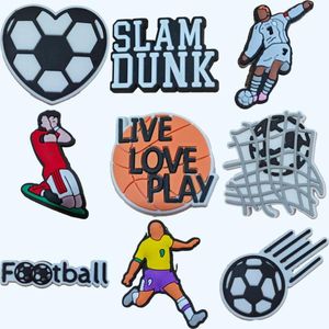 Chaussures Pièces Accessoires Charms Pour Clog Live Love Play Football Décoration Différentes Formes Diy Chaussures Pins Enfants Garçons Filles Ados Hommes Otvy5