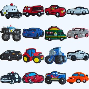 Chaussures Pièces Accessoires Charmes Pour Sabot Monster Truck Police Décoration Différentes Formes Diy Chaussures Pins Enfants Garçons Filles Adolescents Hommes Wom Otp18