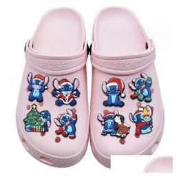 Accessoires voor schoenonderdelen Kerstbedels Pvc Kid Gift Pack voor Designer Clog Wholesale Drop Delivery Shoes Dhuxg