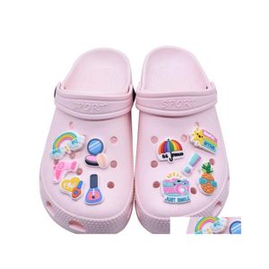 Pièces de chaussures Accessoires Croc Charms Colorf Style PVC différent pour la décoration de sabots Drop Delivery Shoes Dhzwx