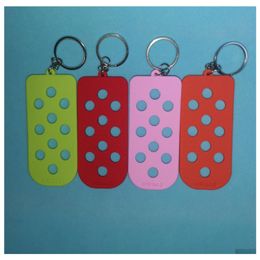 Schoen Onderdelen Accessoires Croc Sleutelhanger Houder Snoep Kleur Sile Polsbandjes Hine Verstelbare Plaat Voor Bedels Vrouwen Kind Gift Kan Match Dhyvi