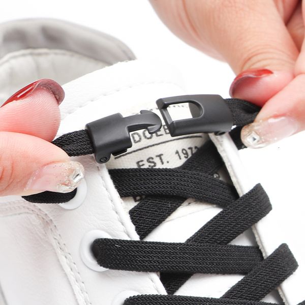 Piezas de zapatos Accesorios Cerraduras cruzadas Cordones sin corbatas 8 mm de ancho Cordones elásticos Zapatillas de deporte Niños Adultos Deportes Ocio Sin cordones 230823