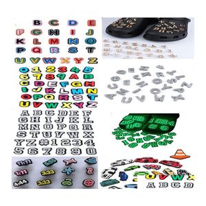 Schoenonderdelen accessoires aangepaste letters croc charmes Voeg metalen element toe voor potloodschoenen sandaalbeker rugzak enz. Deco drop levering dhao9