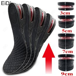 Schoenonderdelen Accessoires EID 39cm Invisible Hoogte Verhoog Insole Cushion Afschakelbare verstelbare hiel Insols Insert Langere Support Foot Pad 230311