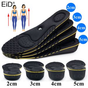 Piezas de zapatos Accesorios EiD Masaje magnético Plantillas de aumento de altura para mujeres hombres 2/3/4/5 cm hasta plantillas ortopédicas con soporte de arco invisible Heighten Lift 230829
