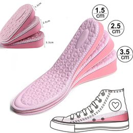 Pièces de chaussures Accessoires EVA mousse à mémoire de forme Invisible hauteur augmentée semelles pour femmes chaussures semelle intérieure insérer ascenseur talon confort rehaussement 231019