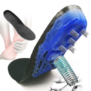 Pièces de chaussures Accessoires Semelles de chaussures orthopédiques en silicone à ressort EVA pour semelle intérieure de sport élastique super absorbant les chocs soulage la douleur au pied de la chaussure 230207