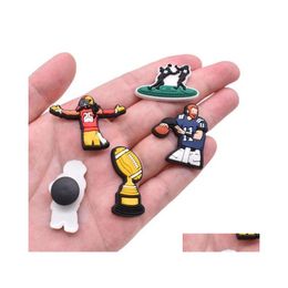 Schuhteile Zubehör Mode PVC Cartoon Croc Charms Dekoration Schnalle Clog Armband Armband Knopf Geschenk Drop Lieferung Schuhe Dhyby