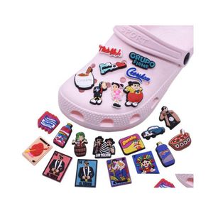 Pièces de chaussures Accessoires Livraison rapide Charmes Croc Mexicains Bouteilles en PVC souple Décorations de charme personnalisées pour chaussures sabots Cadeau pour enfants Dr Dhftk