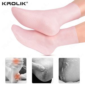 Schoen Onderdelen Accessoires Voeten Handverzorging Sokken Korte Hydraterende Handschoenen Siliconen Gel Voet Huidbeschermers Anti Cracking Spa Thuisgebruik 230718