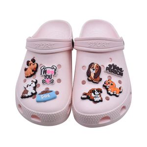 Pièces de chaussures Accessoires Charms de dessin animé drôle pour sandales sabots Décoration unisexe Jig mignon Cadeau de fête Arc-en-ciel Étoile Drop Livraison Otvip