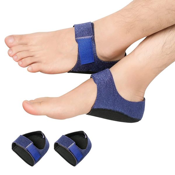 Pièces de chaussures Accessoires Gel talon coussin soins des pieds chaussettes talon tasses coussinets réparation soins de la peau talon couverture soulagement de la douleur pour fasciite plantaire protecteurs manches 230323