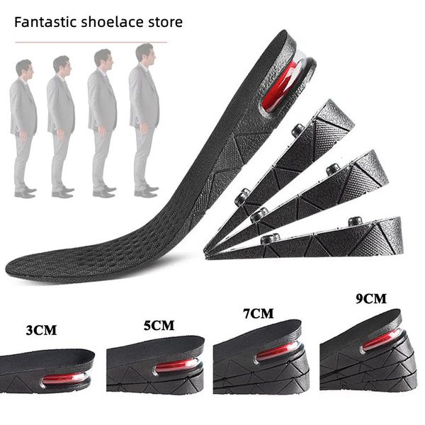 Pièces de chaussures Accessoires Semelle intérieure pour augmentation de la hauteur Modèle de rehaussement invisible Inserts de chaussures à coussin d'air Semelles intérieures à hauteur variable Coussinet de pied à coupe réglable 231026