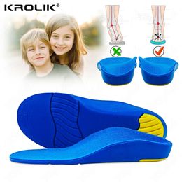 Pièces de chaussures Accessoires Enfants Enfants Ortics Semelles Correction Soins Des Pieds Pour Enfant Pied Plat Arch Support Semelle Orthopédique Semelles Chaussures De Sport Coussinets 231031