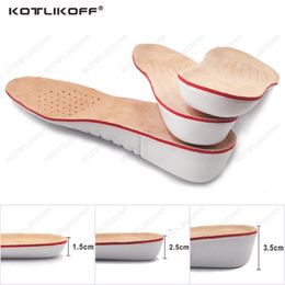 Pièces de chaussures Accessoires KOTLIKOFF Semelles intérieures d'augmentation de la hauteur pour la croissance 152535cm Semelle intérieure de levage invisible Chaussures intérieures Semelle Insert de talon 230311