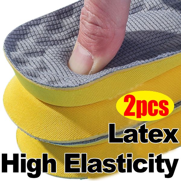 Piezas de zapatos Accesorios Plantillas de espuma viscoelástica de látex para mujeres y hombres Almohadillas suaves para soporte de pies Plantilla deportiva ortopédica transpirable Cojín para el cuidado de los pies 230823