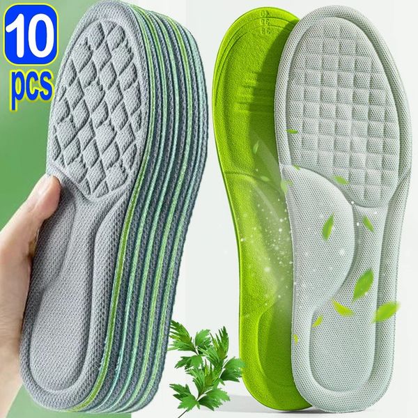 Pièces de chaussures Accessoires Semelles intérieures en mousse à mémoire de forme pour chaussures hommes femmes Nano antibactérien Massage Sport semelle intérieure pieds semelle orthopédique course 231019