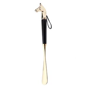 Pièces de chaussures Accessoires Corne en métal Poignée Long Remover Shoehorn Handheld Durable Shoehorn 32cm 230718