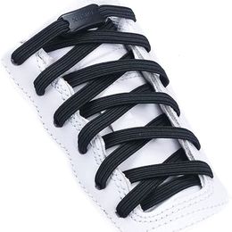 Schoenonderdelen accessoires geen stropdasveters elastische veters sneakers platte schoenveters zonder banden kinderen volwassen snelle kanten rubberen banden voor schoenen 230823