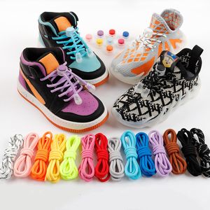 Pièces de chaussures Accessoires Pas de lacet de cravate Lacets de verrouillage ronds élastiques Baskets pour enfants Lacets sans attaches Enfants Adultes pour chaussures Shoestrings 230925