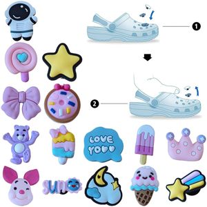 Chaussures Pièces Accessoires Motif Charme Pour Clog Jibbitz Bubble Diapositives Sandales Pvc Décorations De Noël Anniversaire Cadeau Party Favors Soleil Ot1I3