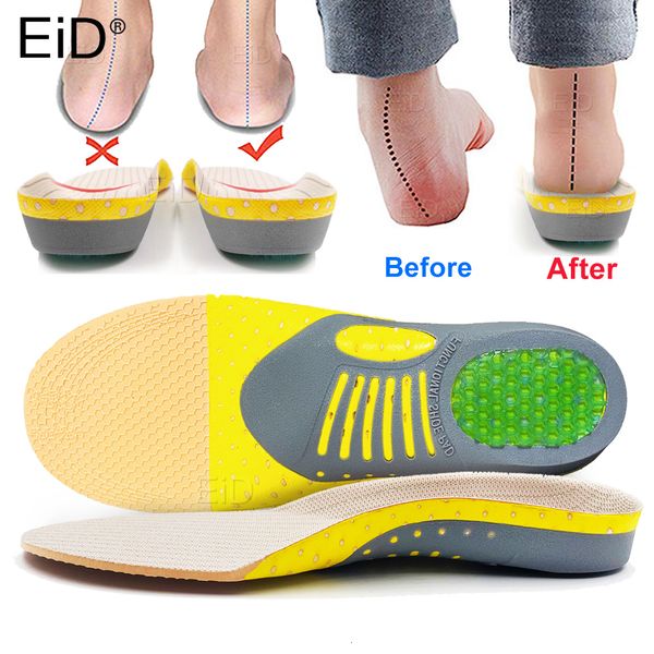 Accesorios de piezas de zapatos Plantillas de gel ortopédicas de primera calidad Almohadilla ortopédica para la salud del pie plano para zapatos Insertar soporte para el arco Fascitis plantar unisex 230823