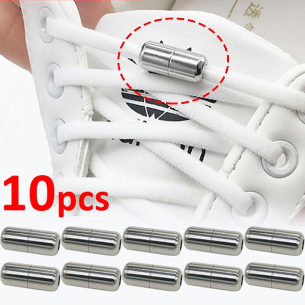 Piezas de zapatos Accesorios Cordones Hebillas semicirculares Sin hebilla Conector para zapatos Zapatillas Cordones Cordones rápidos Cápsula de metal Lazos Bloqueo 230926