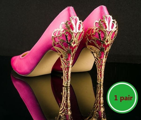 Pièces de chaussures Accessoires chaussures accessoires Réparation talon métal curling mince feuille décorative à talons hauts avec paillettes 1 pairlot 230201