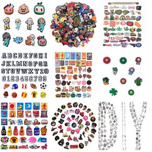 Pièces de chaussures Accessoires Chaussures Charms Pour Croc Fabrication de Bijoux Sier Mixte Lisse Alliage Métal Pendentifs Diy Antique Abc Lettre À La Main N Amvy6