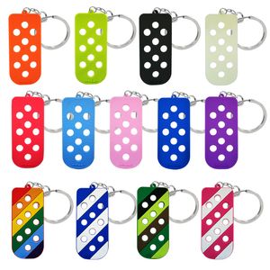 Pièces de chaussures Accessoires Chaussures Charms Porte-clés Eva avec trous Fit Clog Storage Soft Key Board Ring pour clés de voiture Ornements Décoration G Smtog