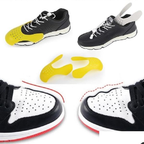 Pièces de chaussures Accessoires Chaussures Bouclier pour Sneaker Anti Pli Ridé Pli Support Toe Cap Sport Ball Head Stretcher Blanc Noir Dr Dhlbt