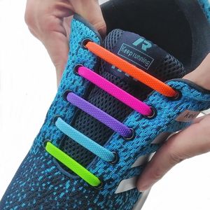 Pièces de chaussures accessoires lacets élastiques en Silicone mode unisexe athlétique sans cravate dentelle toutes les baskets ajustement rapide 231215