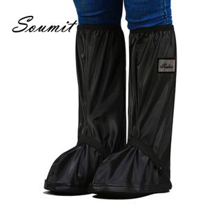 Pièces de chaussures Accessoires Soumit Housse de pluie imperméable pour moto vélo vélo hommes femmes bottes réutilisables couvre-chaussures bottes chaussures protecteur couvertures 231129