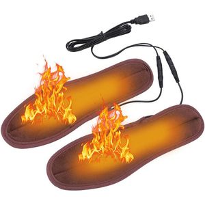 Accesorios de piezas de zapatos Plantilla calentada eléctrica USB Almohadilla de calentamiento de invierno recargable Inserto para hombres y mujeres Calentadores de pies para caminar 230830