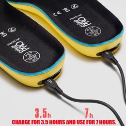 Schoenonderdelen Accessoires USB Verwarmde schoeninlegzolen Elektrisch voet opwarming Kussen Voeten Warmer Sock Mat Winter Outdoor Sport Insool Winter Warm 230225