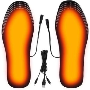 Pièces de chaussures Accessoires Semelles chauffantes USB pour chaussures Coussin chauffant électrique pour pieds Tapis pour chaussettes chauffantes pour sports d'hiver en plein air Semelle chauffante pour hiver chaud 231129