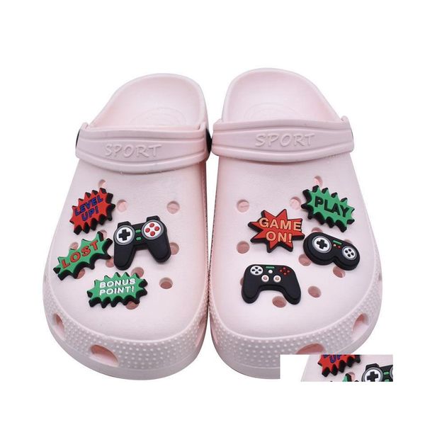 Pièces de chaussures Accessoires Video Game Crocc Charmes Contrôleur Charm Decoration Boucle Boucle Pins Drop Livraison Chaussures Dhamy