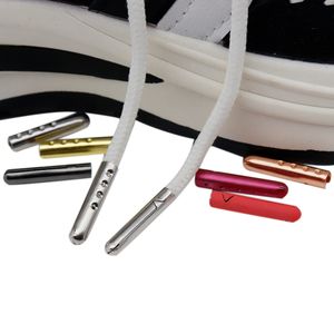 Schoen Onderdelen Accessoires Weiou 100 stks/partij 3.8x22.5mm Metalen Schoenveter Kogel Uiteinden Aglet Tip Vervangende Schoenen Kleding Kant repareren Zilver Goud GunBlack 230801