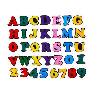 Accessoires de pièces de chaussures Vente en gros 100pcs / ensemble de caractères d'alphabet colorés personnalisés Lettre PVC Caoutchouc Croc Charms pour la décoration Drop de Dh4NB